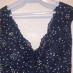 Navy blue homecoming dress